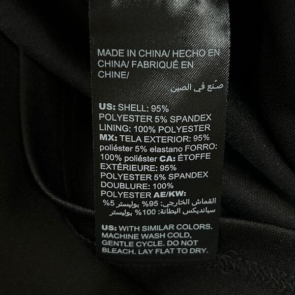 White House Black Market Black Floral Scuba Sheath Dress Size 4 Cocktail Party - Picture 8 of 9